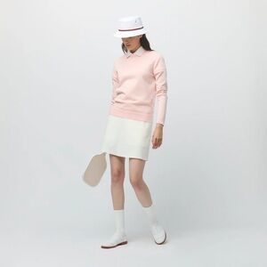 TILLEY (M) SPORT Welding Skirt A-Line Shorts Stretch Golf Tennis White - Med